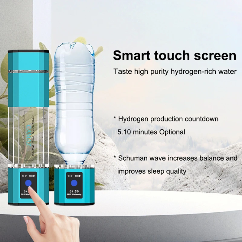 Hydrogens Generator ถ้วยกรองน้ํา 300ML 340ML เครื่องกําเนิดไฟฟ้าอัลคาไลน์ Rich ไฮโดรเจนน้ําแบบพกพาขวด PURE H2 Electrolysis