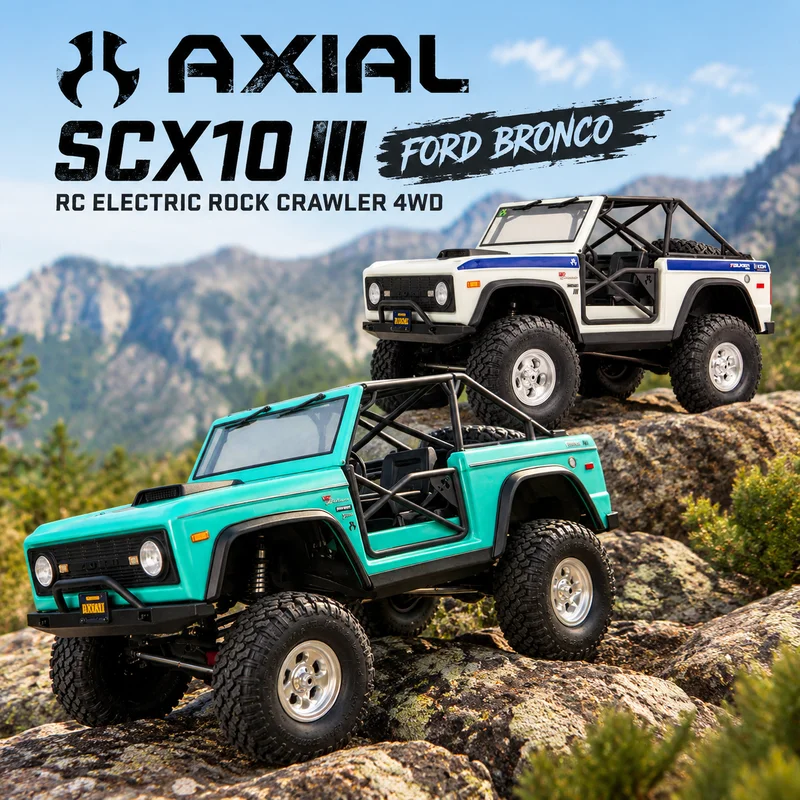 AXIAL SCX10 3rd Generation Bronco RC Electric Climbing Truck 4WD RTR Model