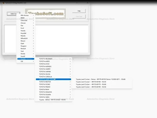 Imagen 2 del producto Reiniciador de Airbagg Tachosoft V6.4 para Airbag de coche, el último software de mantenimiento que elimina los golpes de ECU Airbagg para 19 coches