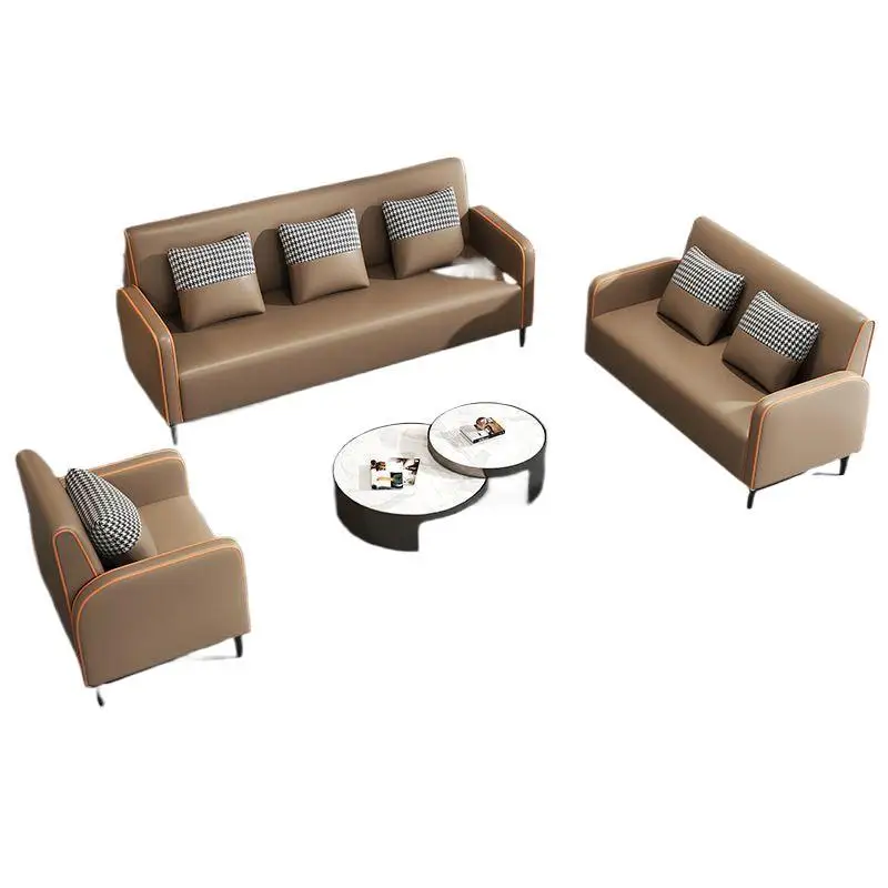 Modern simple technology fabric sofa small apartment rental apartment living room bedroom beauty salon double