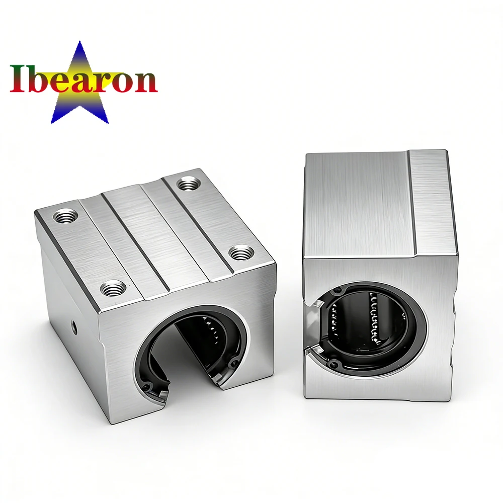1PCS SBR10UU Open Type Aluminum Alloy Linear Rail Slider with Preload Plate For CNC Router XYZ Table 3D Printer Parts