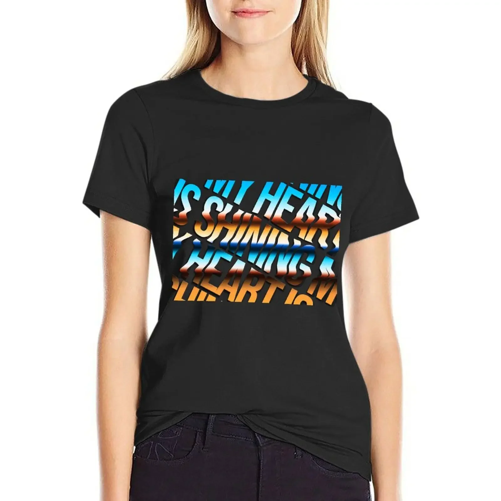 

My Heart Is Shining Manic Street Preachers T-Shirt tees customizeds customs plain t shirts for Women