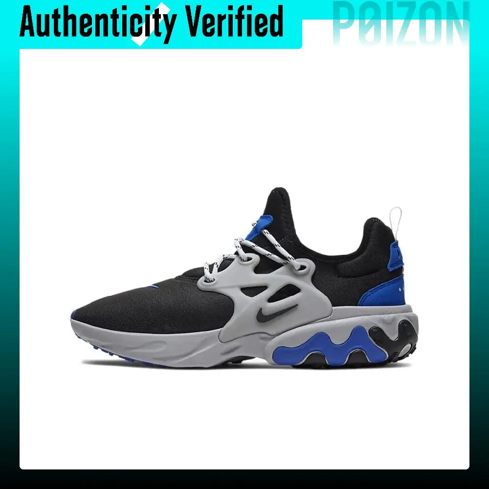 Nike React Presto Casual Shoes Unisex Low-top Black Blue AV2605-005