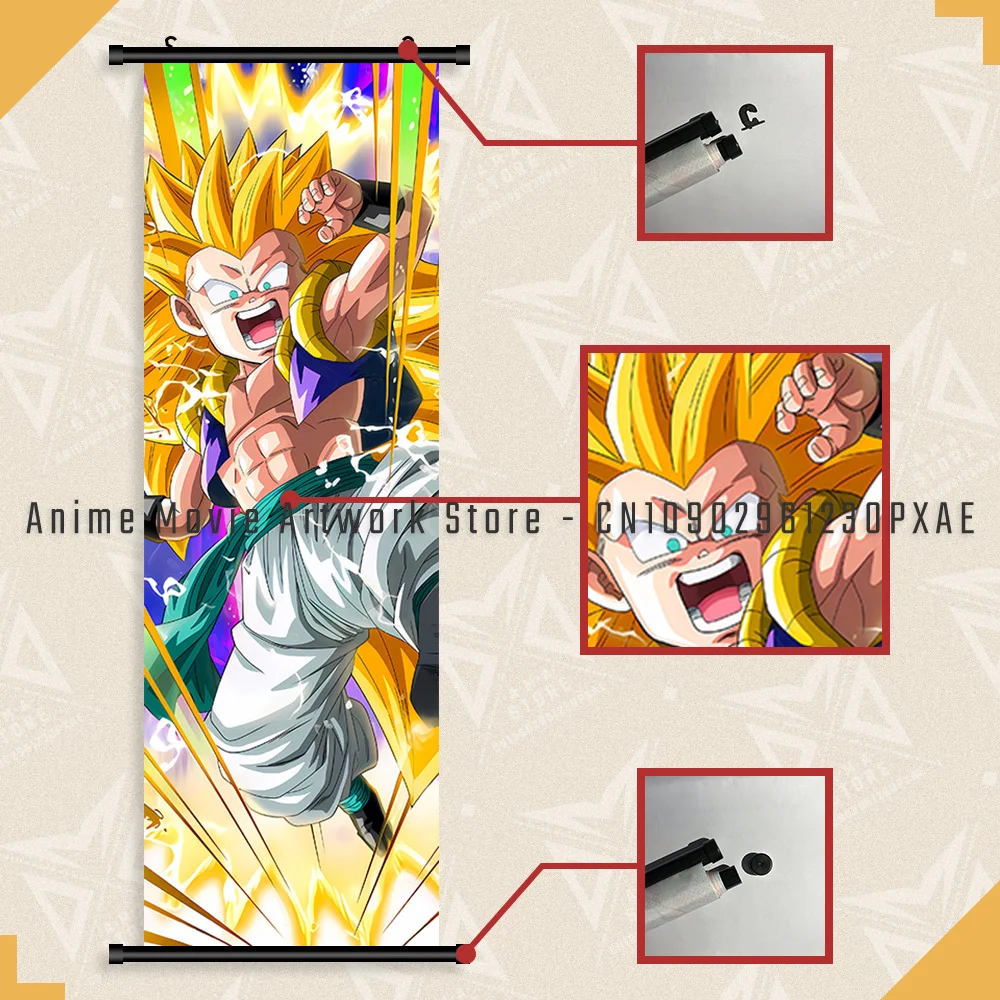 Peinture sur toile Dragon Ball, décoration de la maison, anime à sang chaud, rouleaux d'art mural, photo, impressions Son Goku, affiche pour chambre