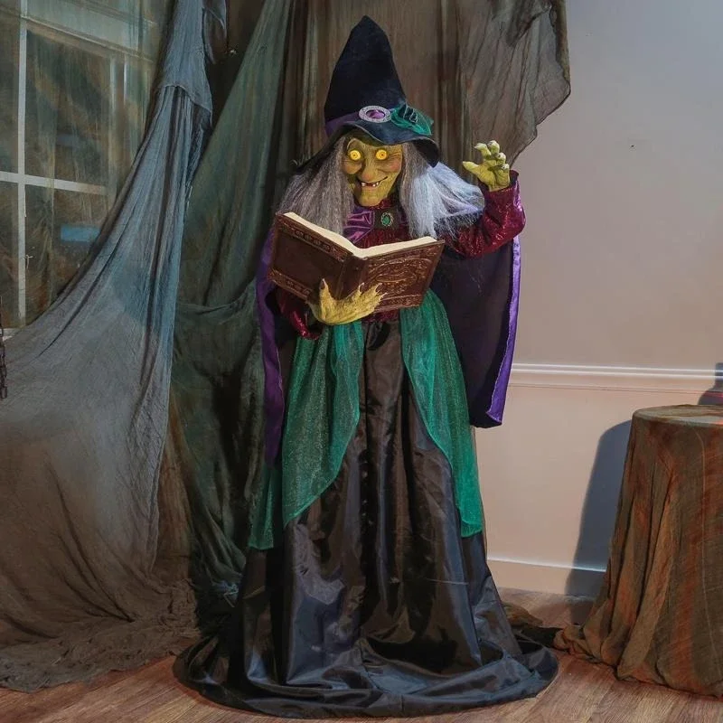 Halloween grote elektrische heks infrarood inductie heks rekwisieten themapark spookhuis decoratie ornament oude heks
