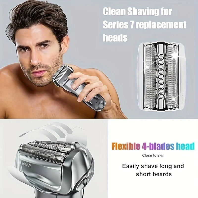 Replacement Electric Shaver Head Foil And Blade For Braun Series 7 Shaver 70B 70S Replacement Electric Shaver Heads For Braun