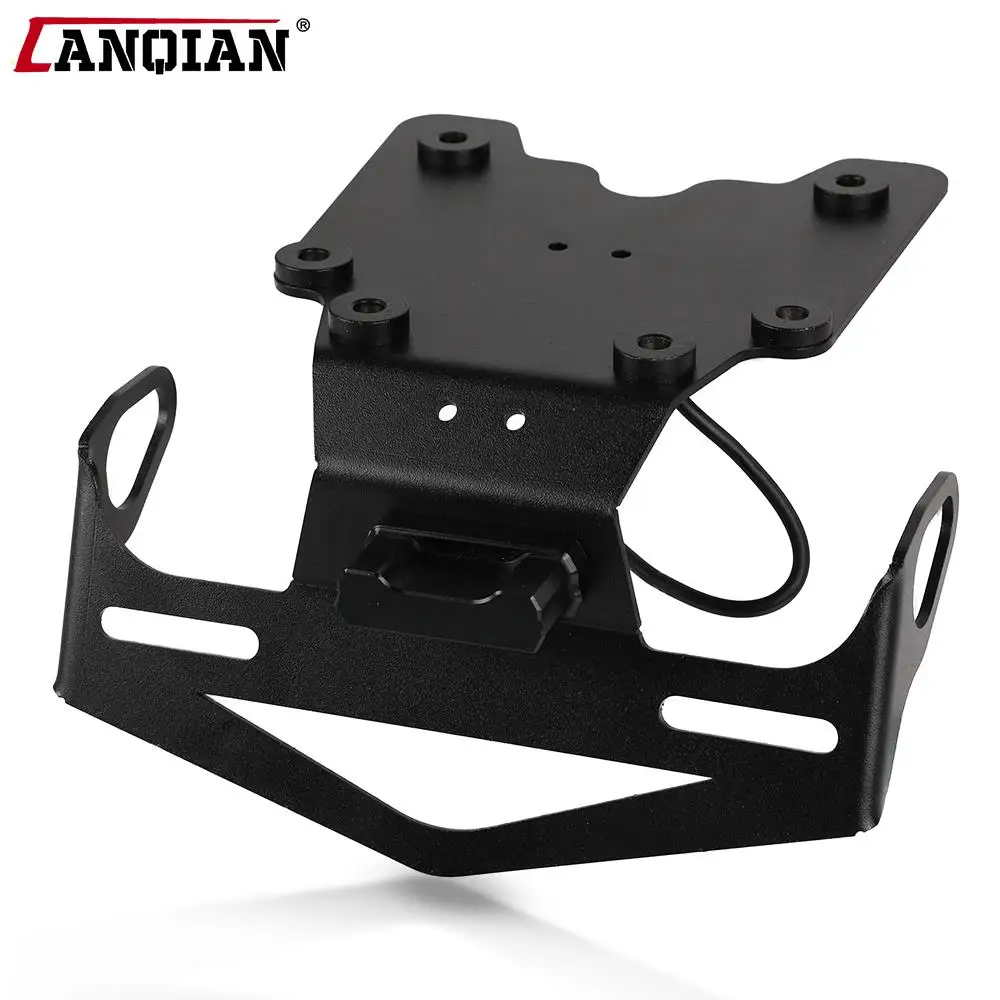 

Rear License Plate Frame Holder Bracket with LED Light For Yamaha TX690Z XTZ690 XTZ700 XT700Z Tenere 700 Rally T7 2019 2020 2021