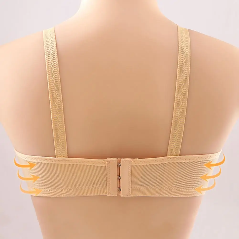 Reggiseno da allattamento morbido e traspirante con chiusura a bottone anteriore reggiseno da allattamento da donna con cinghie regolabili supporto Push Up morbido per un comodo