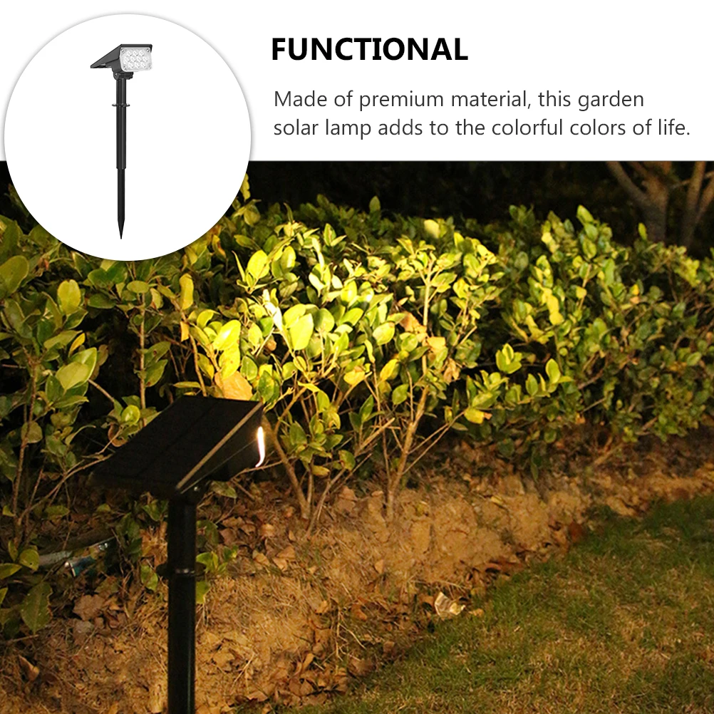 

RGB Ground Lamp Solar Garden Light LED Yard Stake Waterproof Lawn Lights Outdoor 2000mAh ABS PC Material Flower Lamp