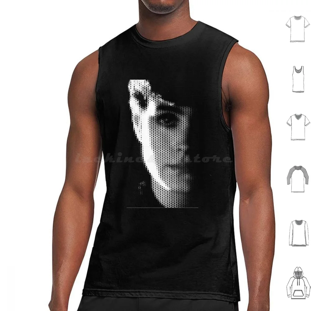 Rachel T-Shirt Tank Tops Vest Sleeveless Usa Death Cult Rachel Blade Runner Rachel Blade Runner Replicant Pixelated Woman