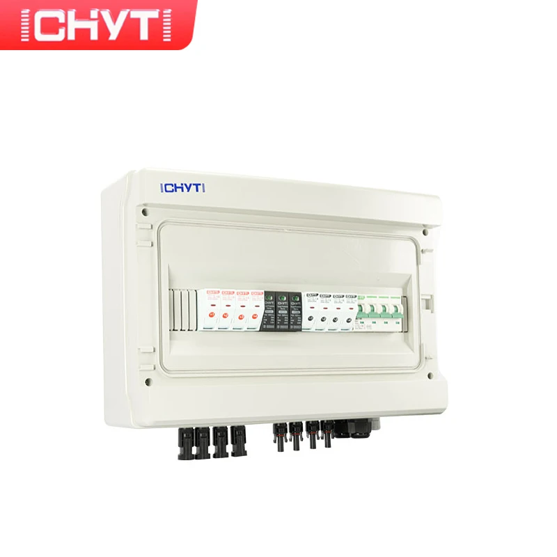 Imagem -05 - Chyt Solar Surge Lightning Caixa de Proteção Ip65 Impermeável pv dc Combiner Box 1000v 4-in1