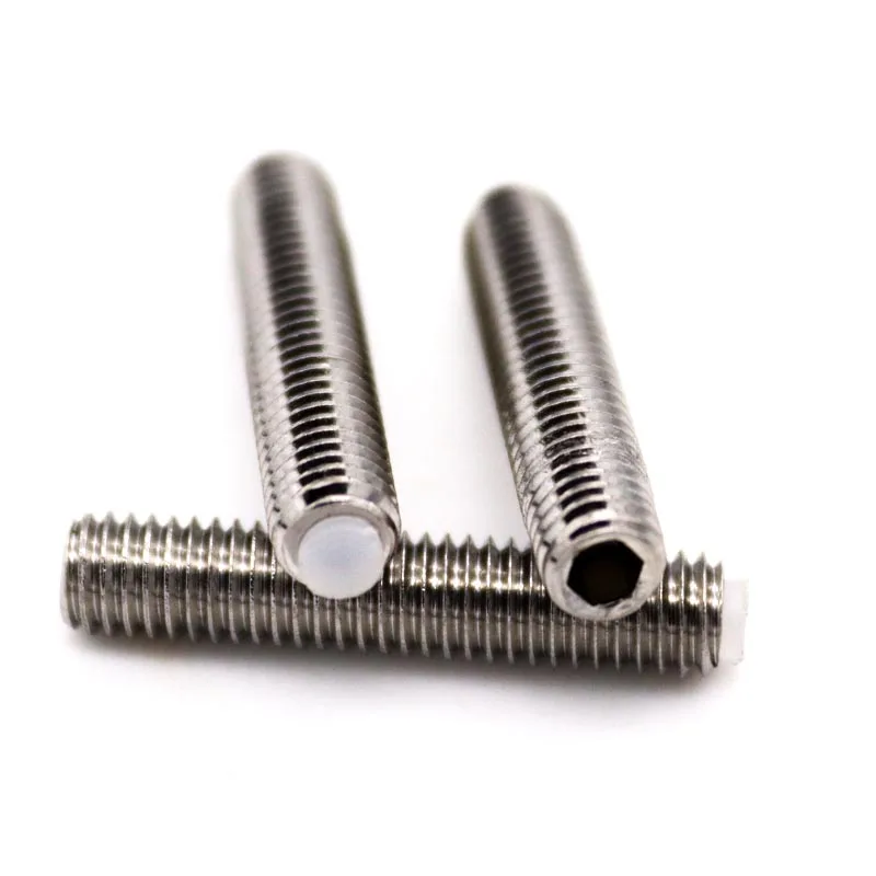M3 M4 M5 M6 M8 M10 304 Stainless Steel Allen Head Hex Hexagon Socket Plastic Nylon Dog Convex End Point Tip Grub Bolt Set Screw