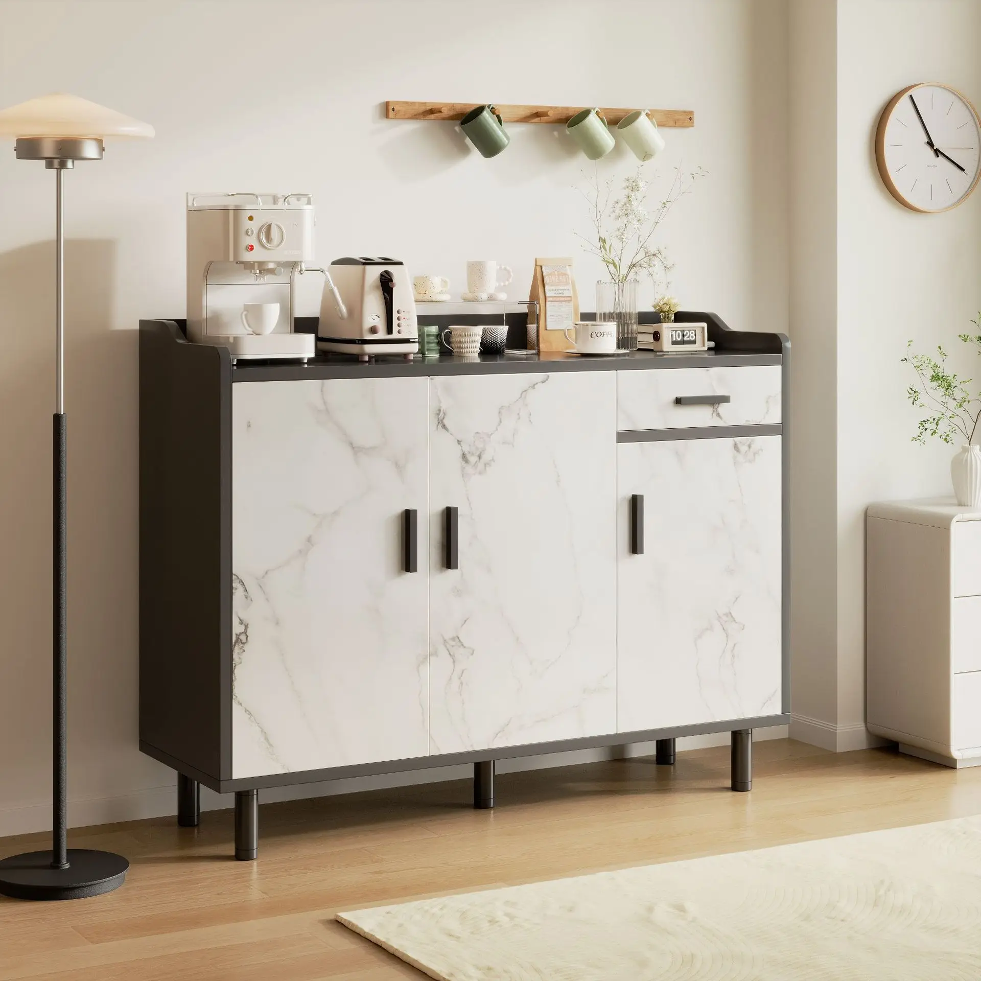 Edge Cabinet Storage Locker Bucket Cabinet Shoe Rack Standing Cabinet Living Room Storage