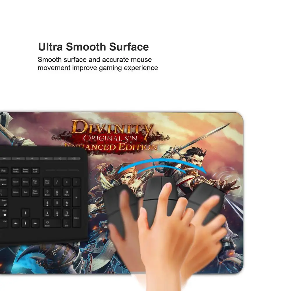 Divinity Original Sin 2 Mouse Pad Tablet mouse pad Laptop xl desktop mouse pad, bonito HD Rainbow Gaming teclado pad