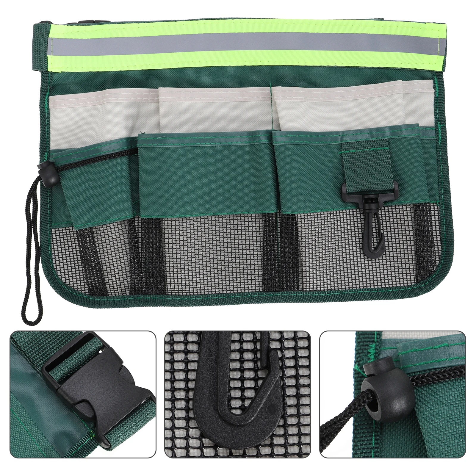 

Tool Bag Waist Pockets Professional Pouch Fanny Pack Single Side Oxford Cloth Thickened Wear Resistant Adjustable Belt