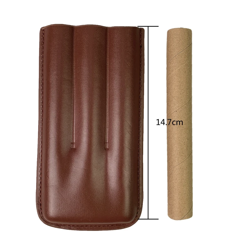Portable Three-Pack Cigar Box with Cigar Cutter and Cigar Bag Included view 6