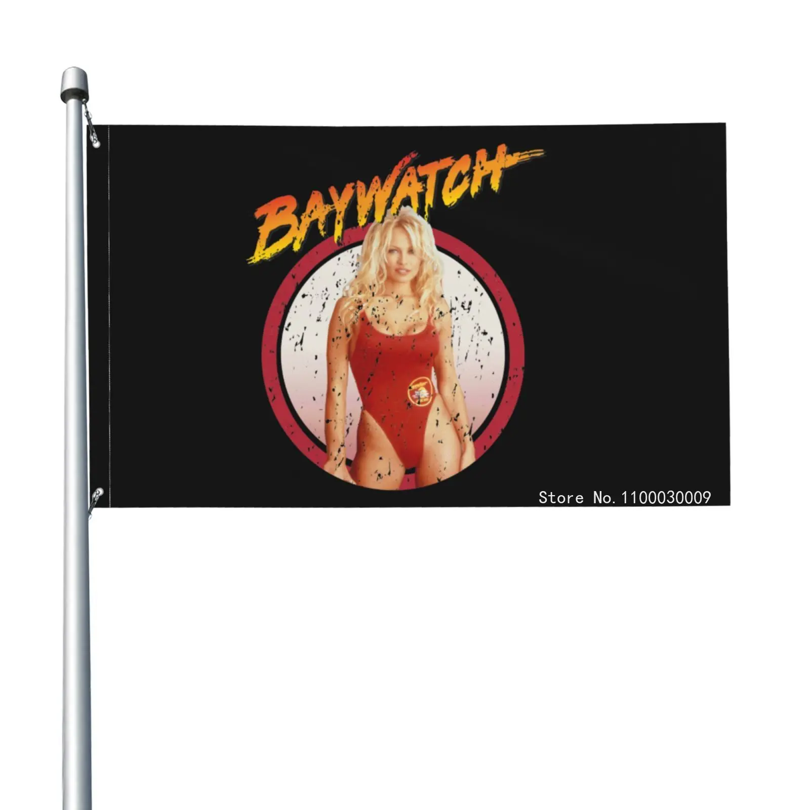 Baywatch Pamela Anderson Parker Lifeguard Flag Banner Party Printed Sports Club Holiday Sport Business Advertisement