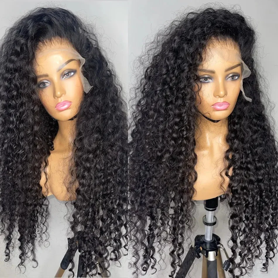 Nadine 13x4 Deep Wave Frontal Wig Brazilian Curly Human Hair Wigs For Black Women Water Wave Human Hair 13x6 HD Lace Frontal Wig