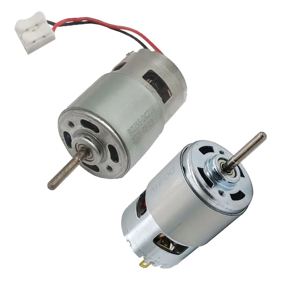 1pc 755 DC Motor 21V Ball Bearing Large Torque Electronic Component Motor For Garden Tools Accessories