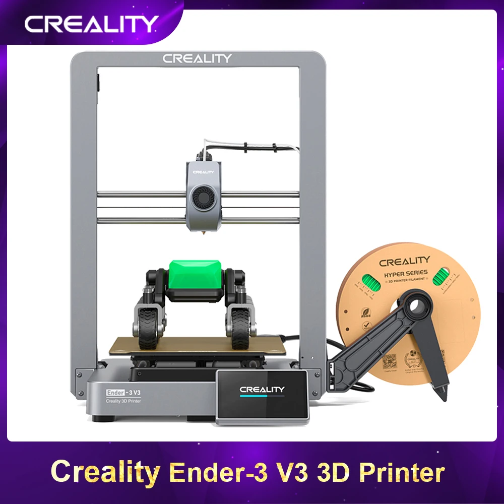 Creality Ender 3 V3 All Metal 3D Printer 600mm/s CoreXZ Motion System Self-Test Dual Z-axis Double Linear 220*220*250mm Build