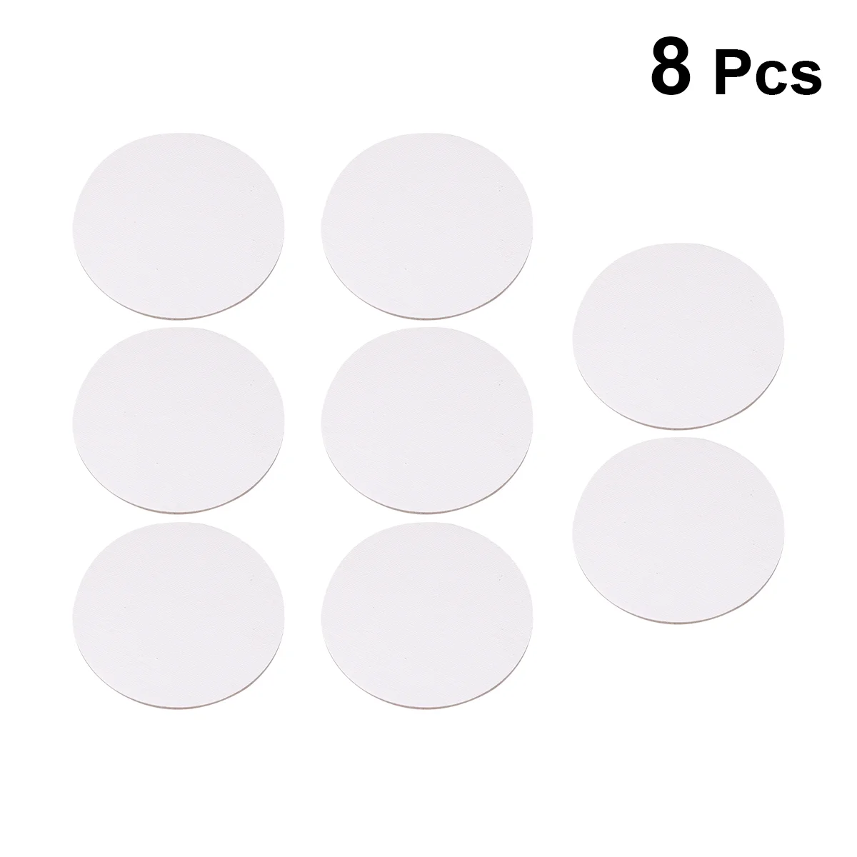 

8PCS 10CM Round Canvas Drawing Board Premium Painting Board Artist Round Shape Canvas Board Oil Paint Canvas Sketchpad (Whit