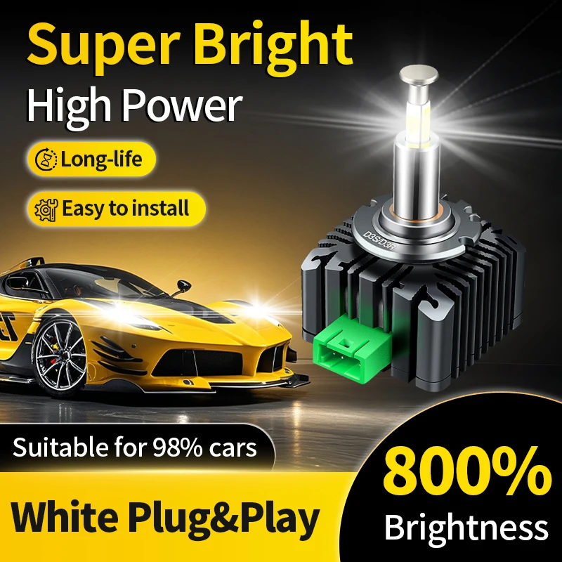 

2 шт., 12 В, 35 Вт, D3S, HID, ксеноновые лампы для фар, D3R 360, 4-сторонние светодиодные фары, 6000 К, сменная лампа для автолампы для Mazda Ford VW