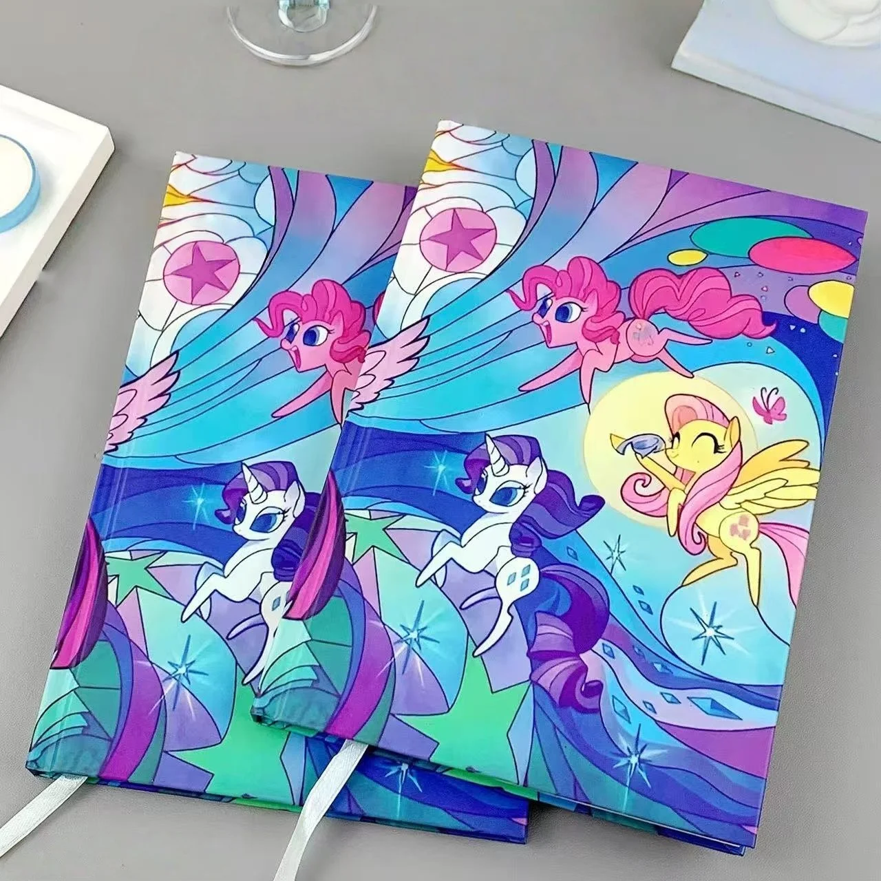 Sweet My Little Pony Magnetic Notebook A5 Color Inner Pages Portable Daily Planner Cute Cartoon Notepad For Fans