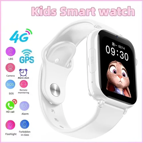 2025 nuevo reloj inteligente 4G para niños tarjeta Sim llamada cámara HD ubicación GPS SOS IP67 linterna LED impermeable reloj inteligente regalo para niños y niñas