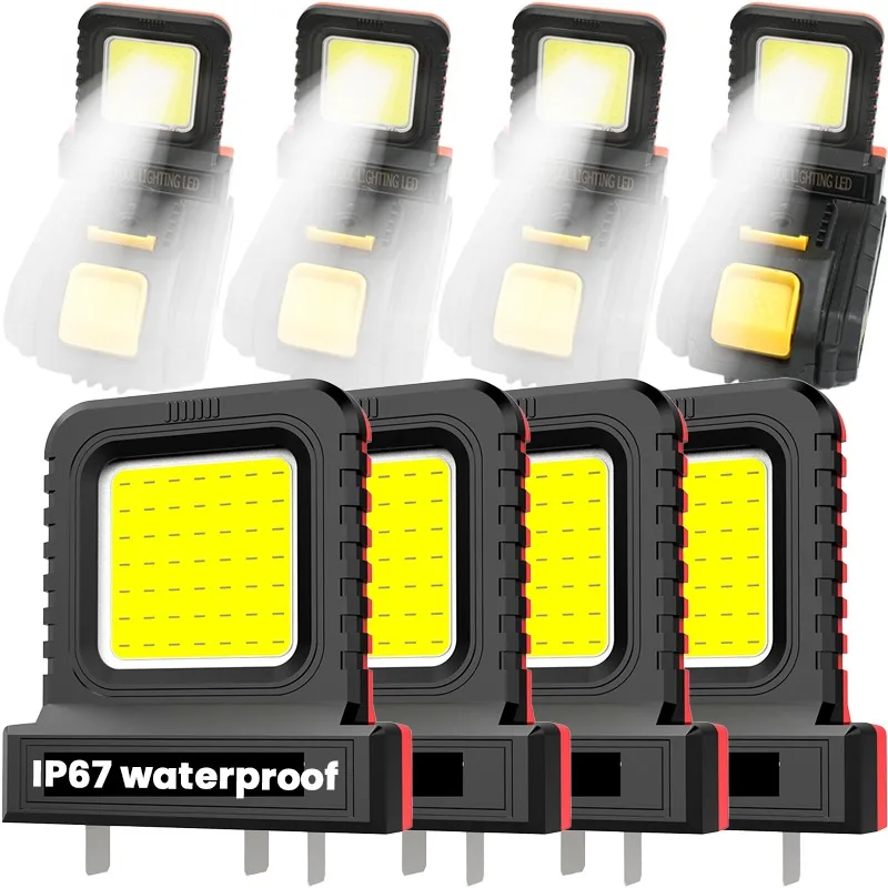 Luz LED de trabajo con enchufe ajustable IP67, resistente al agua, clasificación, espaciado, lámpara de taller, disipación de calor, herramienta de iluminación de reparación de garaje exterior