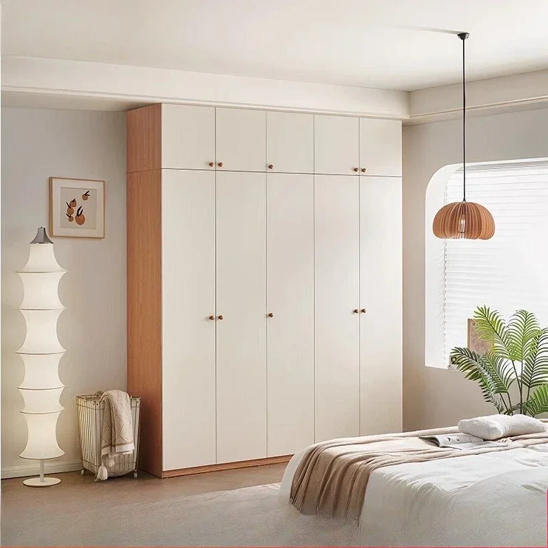 

Авиационный сотовый шкаф из алюминиевого сплава в кремовом стиле, современный простой бытовой шкаф большой вместимости