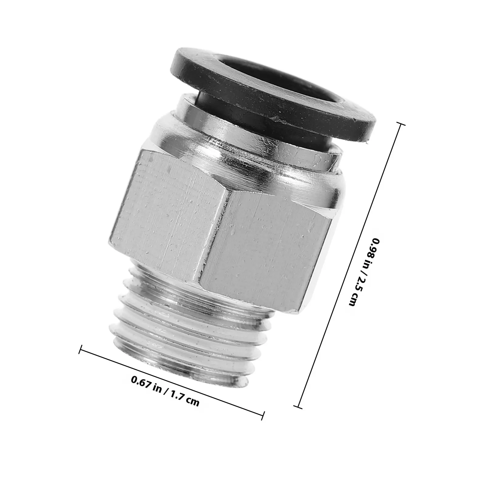 10Pcs High Durability Push to Connect Air Fittings Firm Material Quick Install Pneumatic Fittings for Compressors Air Tools