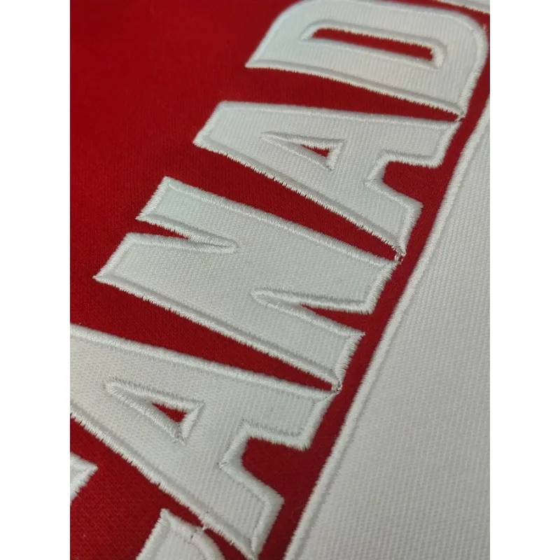 남성 캐나다인 # 99 자수 후드티 루즈핏, 캥거루 포켓이 있는 편안한 풀오버 캐주얼웨어 후드티 빈티지 후드티