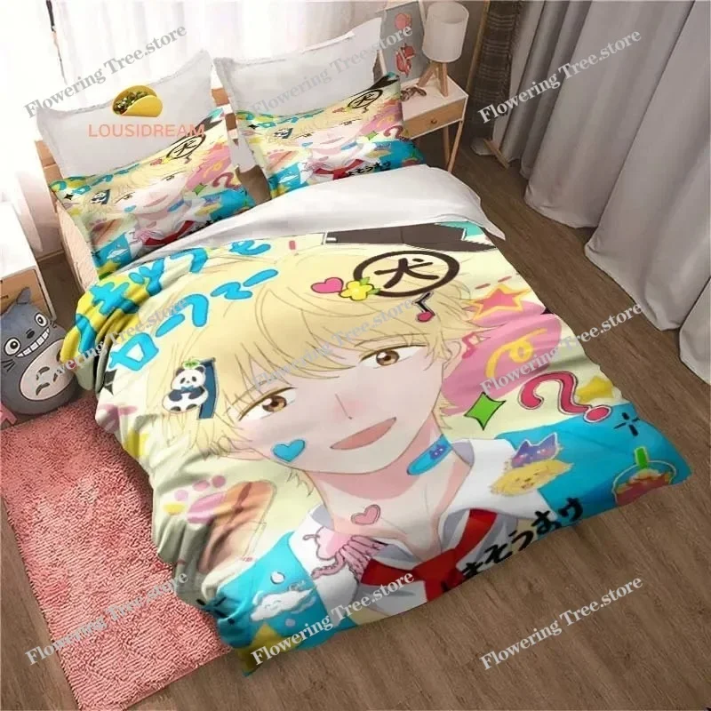 Skip and Loafer Poster Sheets Quilt Covers Bedding Dormitory Sheets Bedding Set Soft Warm Bedding Set