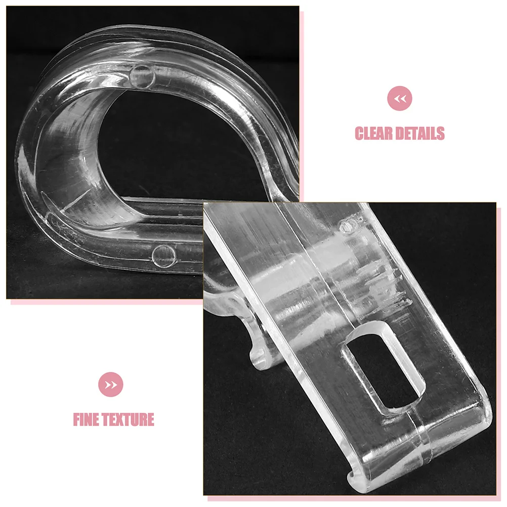 

10Pcs Curtain Locating Hooks for Roller Shades Chain Cord Holder Reliable Blind Clips Home Window Accessories Curtain Hooks