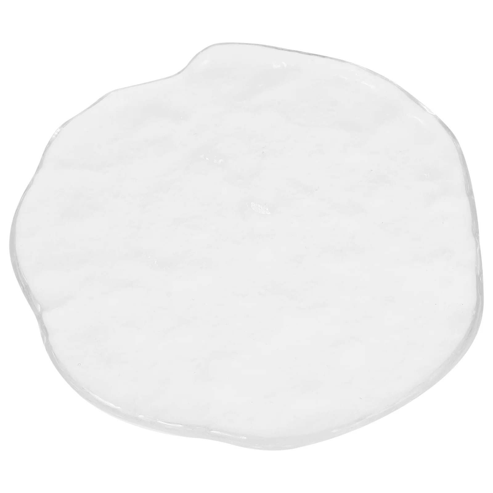 

Glass Tea Saucer Set of 4 Heat Insulating Clear Cup Mat for Table Protection Decorative Coaster for Home Restaurant Hotel Use