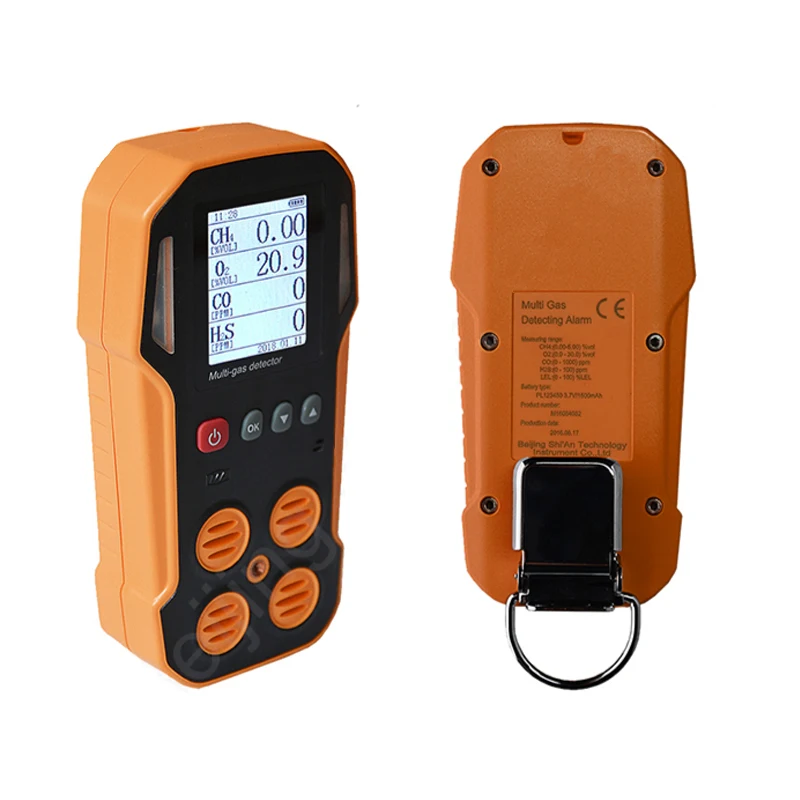 

Multi 4 Gas Detectors Portable Detector De 4 gases O2-CO-H2S-Ex with imported sensors