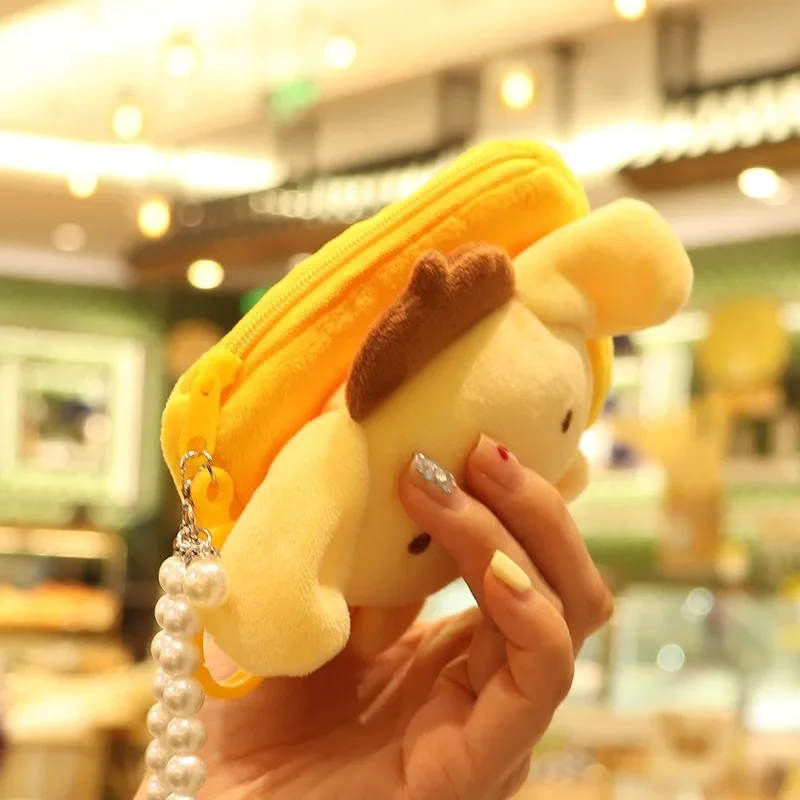 سانريو كورومي أفخم المفاتيح المحفظة ميلودي سينامورول بلوشيز محفظة نسائية للعملات المعدنية سماعة المنظم حقيبة قلادة حلقة رئيسية الفتيات الهدايا