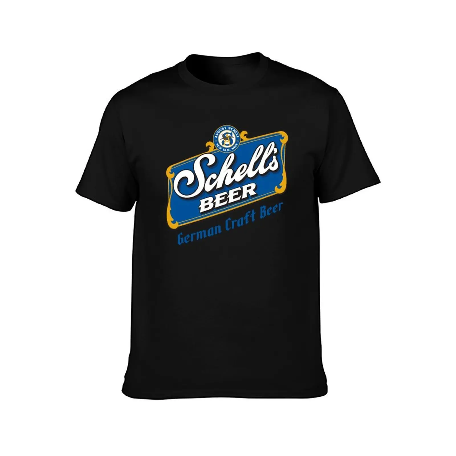 August Schell Brewing Company Grain Belt Beer Stout Lager brewery logo T-Shirt Casual Breathable Short Sleeve Top T-Shirt