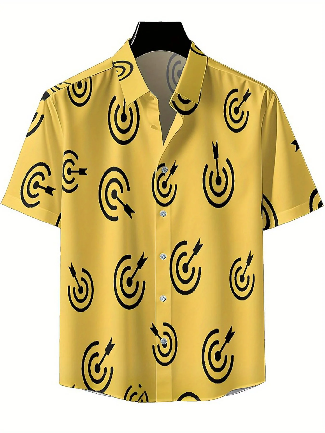 Men's Plus Size Hawaiian Shirts Darts pattern, Unisex Aloha Shirts,New in Summer Tops Tee,streetwear