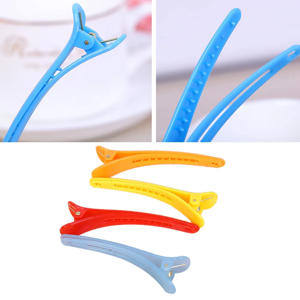 50Pcs Plastic Duck Teeth Hair Clips Multicolor Non-Rust Lightweight Hair Salon Sectioning Grip Styling Clips for Hairdresser DIY