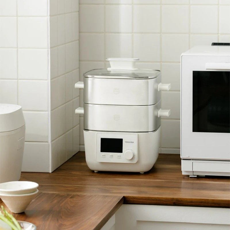 Household Multifunctional Electric Steamer 2026 New White Dew SE Plastic-Free Stainless Steel Stew Pot