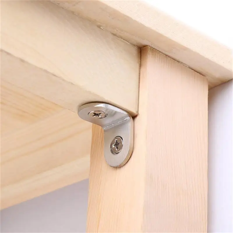 Corner Stand Support Corner Bracket 90 Degree Angle Joint Bracket Fastener For Wood Furniture Bedframe Cabinet Fixing Connector