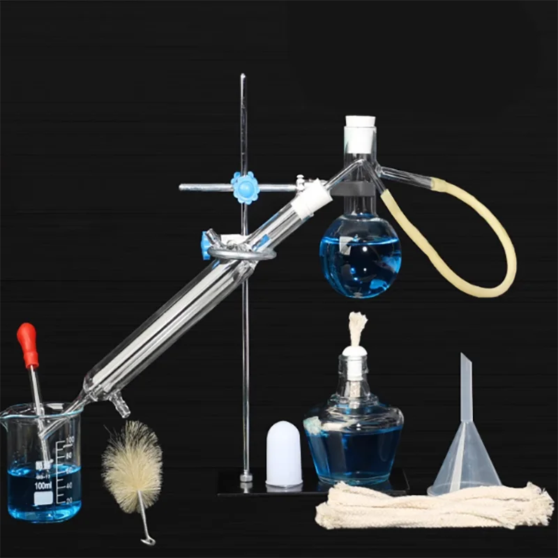

Small distillation device set distillation device hydrosol purification chemical experimental equipment