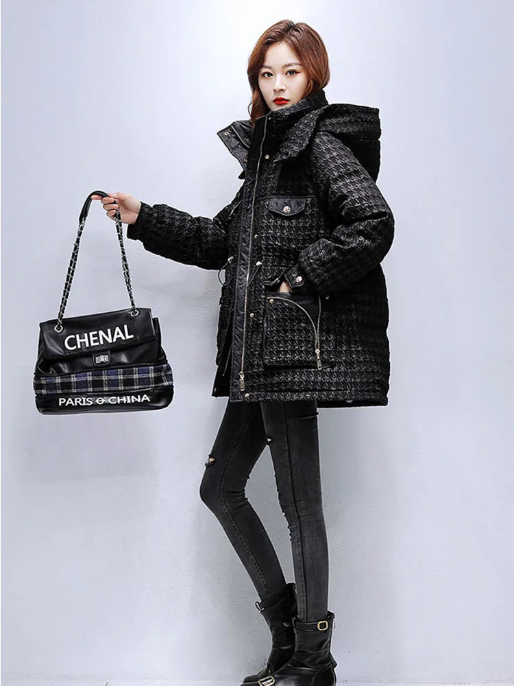 Korean Women Down Jacket New Casual Style White Duck Down Jackets Autumn Winter Coats And Parkas Female Outwear