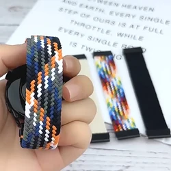 20mm 22mm Band for Samsung Galaxy watch 7 FE 4 5 6 Pro Classic Gear S3 braided nylon loop bracelet correa Huawei GT 2e 3 4 strap