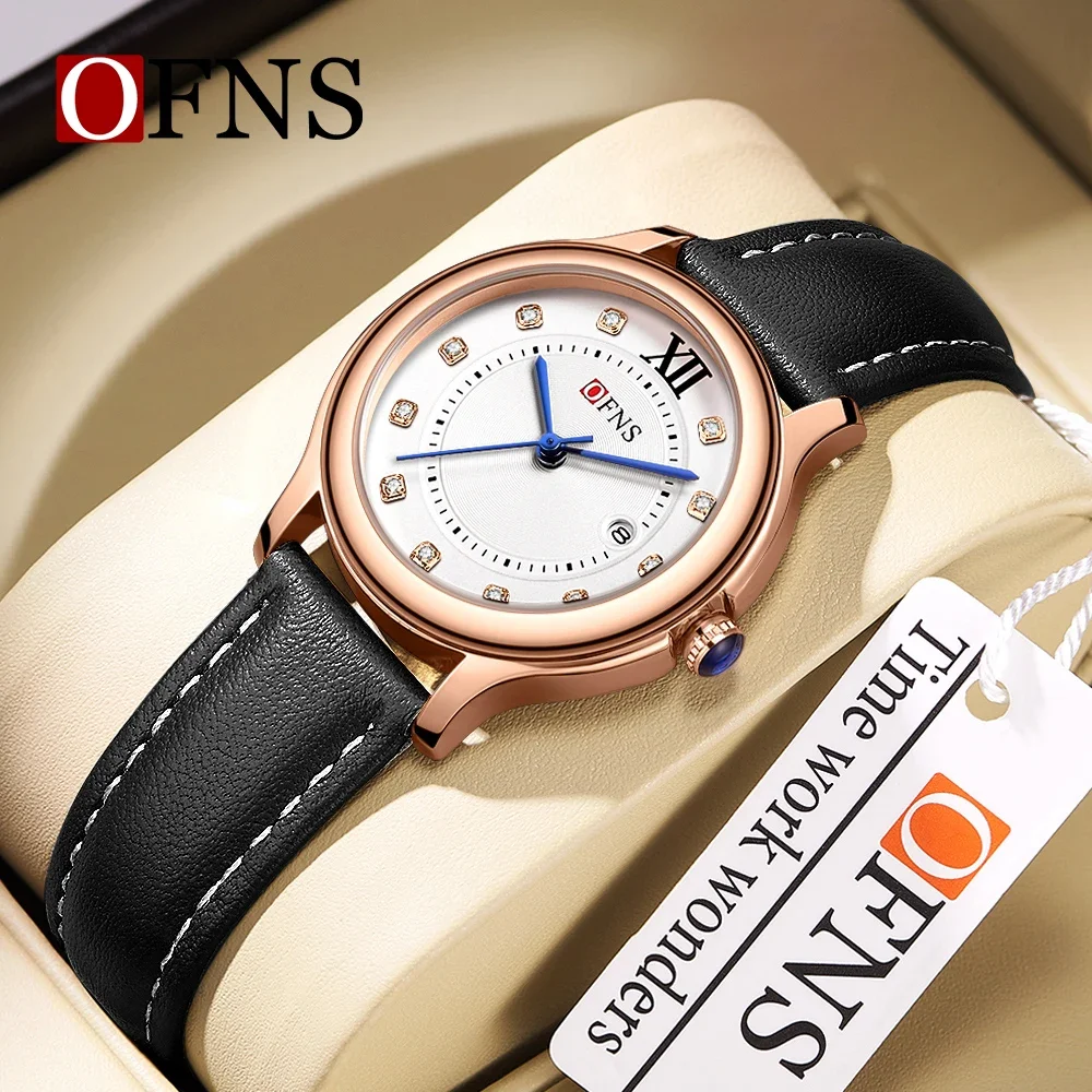 

OFNS brand 1513 fashionable and elegant women's quartz watch personalized trend casual calendar waterproof women's watch