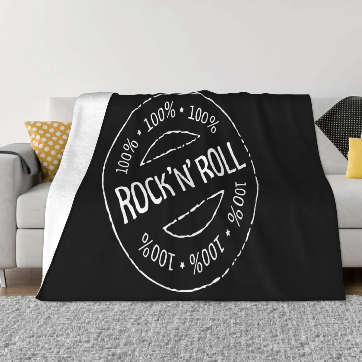 Rock N Roll T- S - Xxxxxl 100 Music Sex Drug Stones Unisex 3D 2021 Latest Girl Good Quality Streetwear Gift Throw Blanket