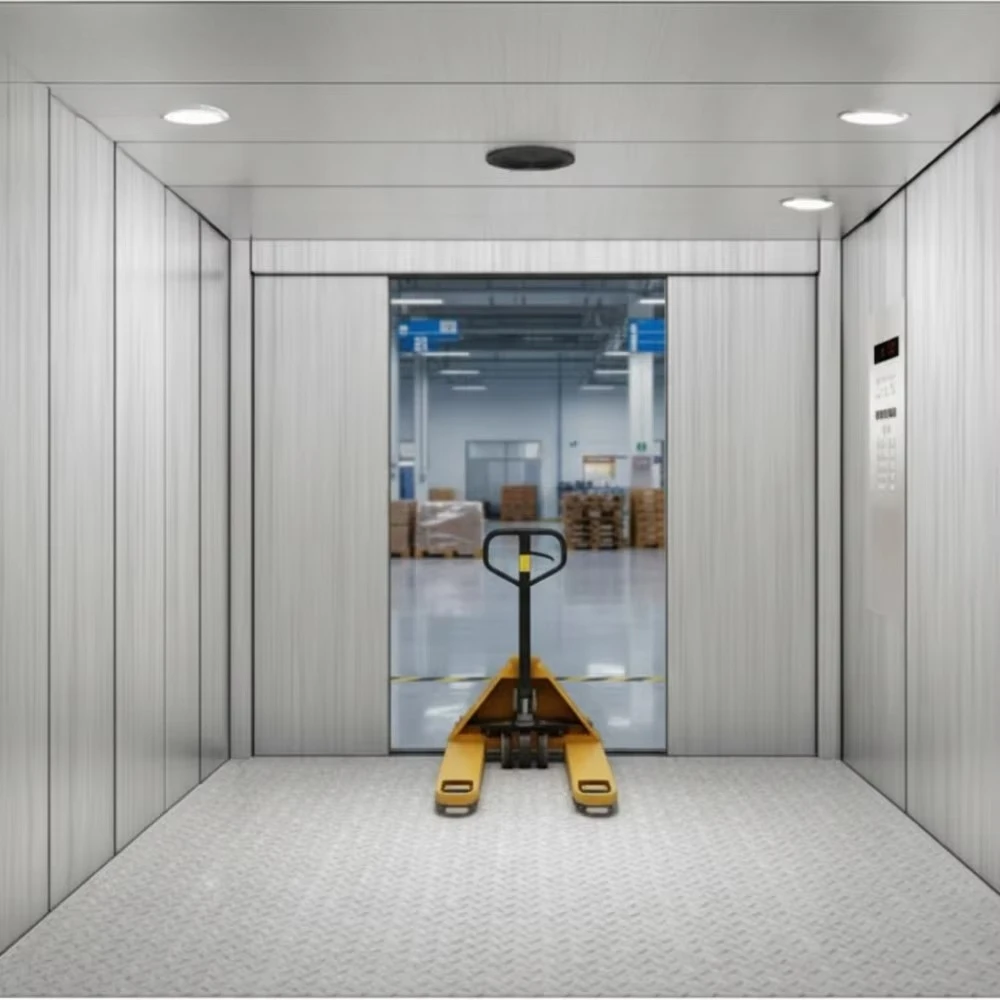 2300kg Industrial MRL Freight Elevator for Warehouse & Park Use AC Drive Modern Steel Car Remote Call Option Mid-rise Building