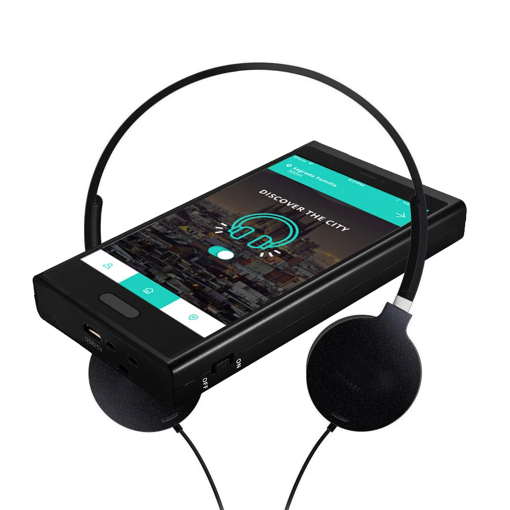 

Smart Electronic Translator Device Language 5.5inch IPS Android Digital Tour Guide Exhibition Conference IR Audio Guide System