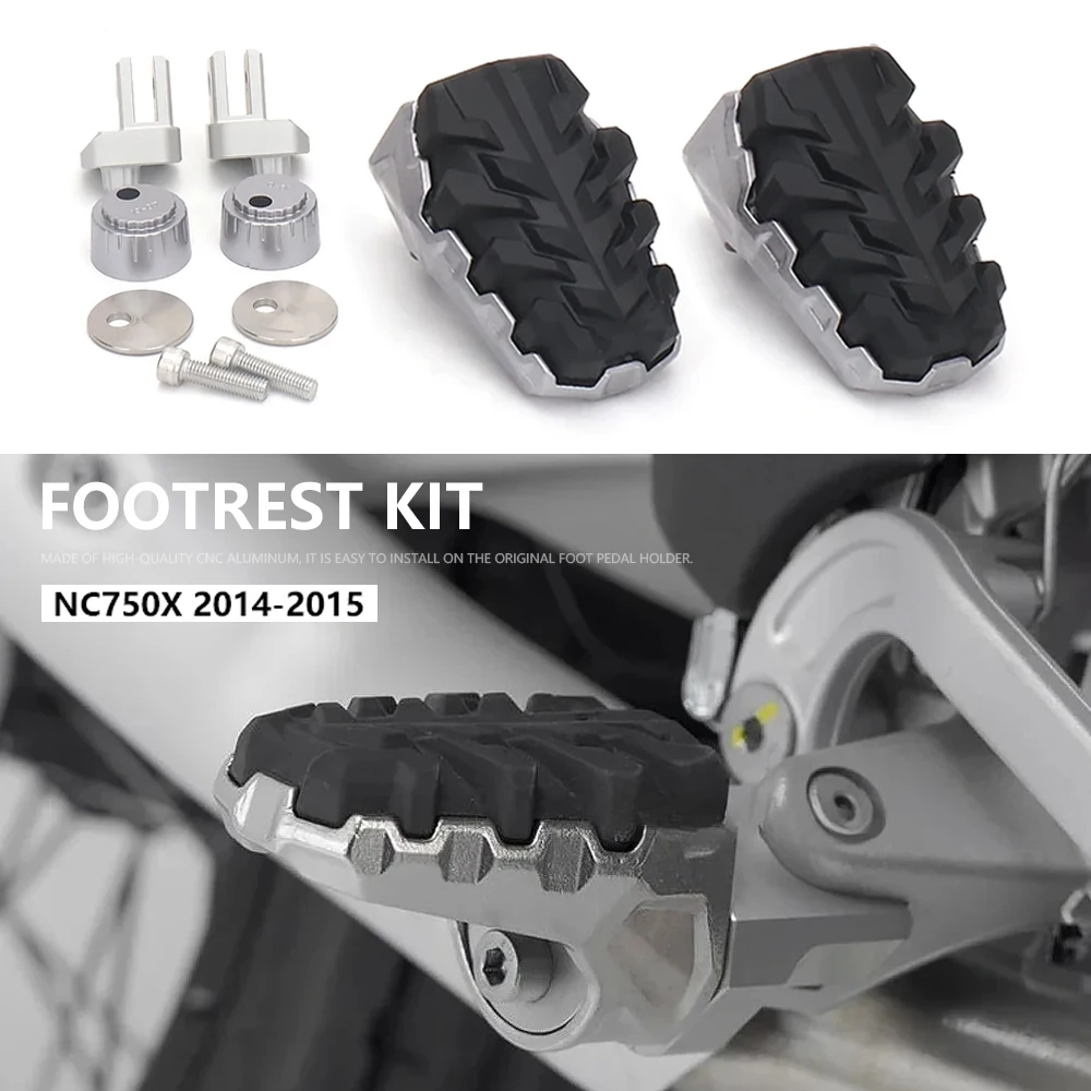 

Foot Peg Kit For Honda NC750X NC 750X NC 750 X 2014 2015 Motorcycle Accessories Footpeg Front Footrest Foot Pegs Pedals